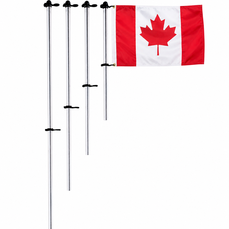 Taylor 3/4" Aluminum Flag Pole with Charlevoix Flag Clips