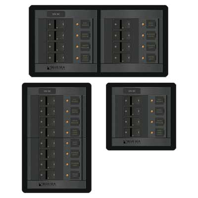 Blue Sea Systems DC Breaker Panels - Panel 360 DC 12 Pos Vertical | 1223
