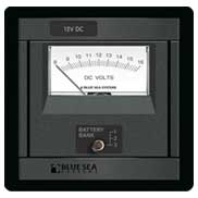 Blue Sea Systems DC Analog Volt Meter - Panel 360 DC 8-16V M | 1473