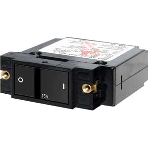 Blue Sea Systems Rocker Circuit Breakers - Rocker Breaker Sp 15A Black | 7403
