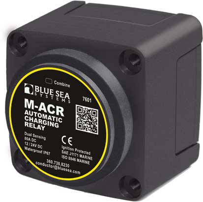 Blue Sea Systems Mini Acr Charging Relay - Sole M-SER.65A 12V | 7601