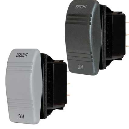 Blue Sea Systems Dimmer Control Switch - Switch Spdt (on)-off-(on) Gray | 8216