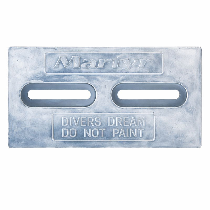 Aluminum Diver's Dream Hull Anode 1/2" x 4" x 6" CMT-DIVERMINIA