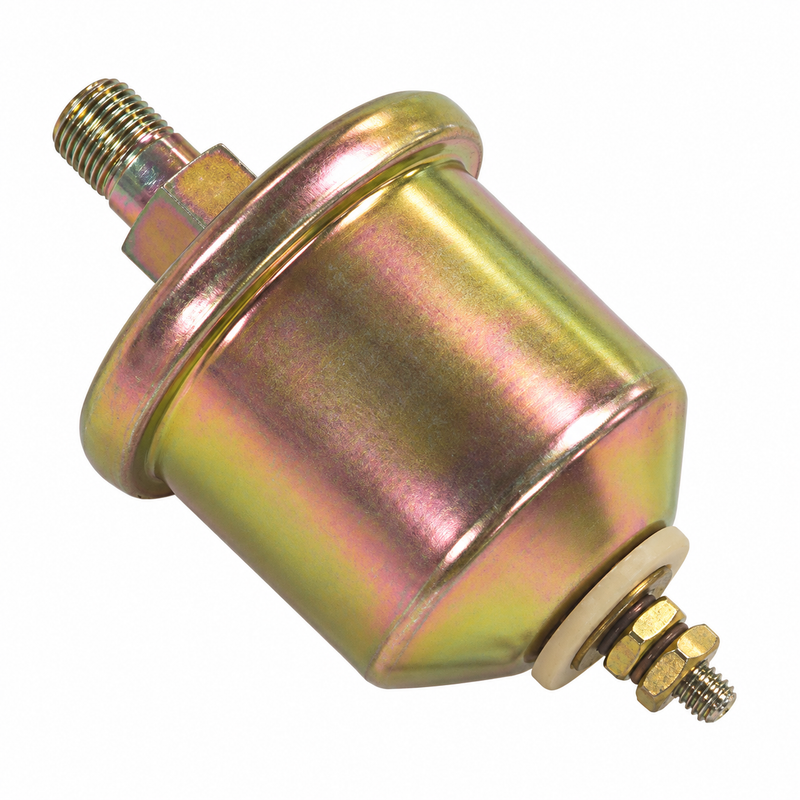 Faria 90512 — 80 PSI Single Station Oil Pressure Sender | 1/8" NPTF, Standard Ground