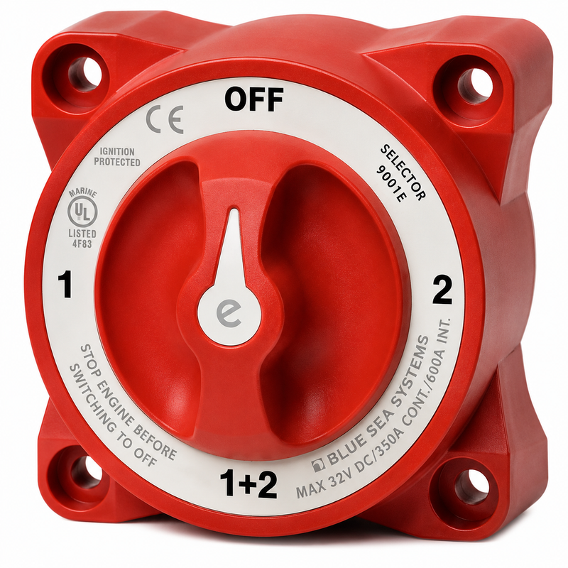 Blue Sea Systems Battery Switch 4pos 350A - BSS-9001E