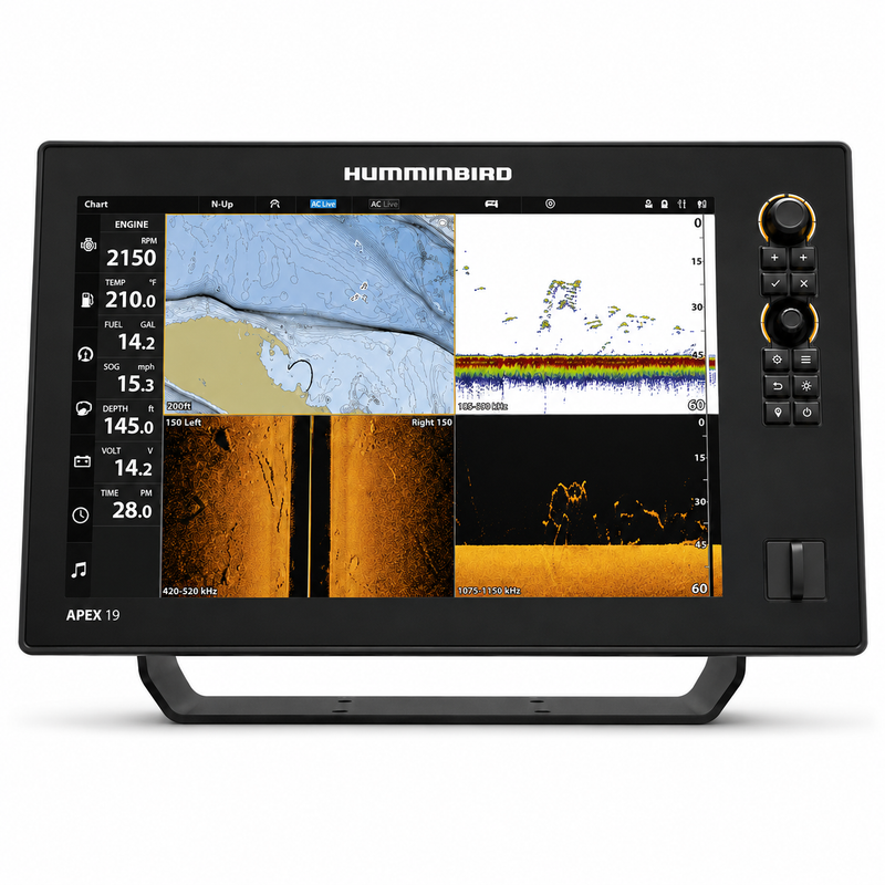 Humminbird APEX 19 CHO VX — 19" Full-HD Chartplotter & Fishfinder MFD
