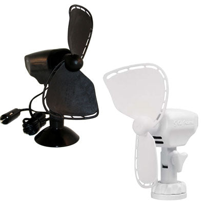Caframo Ultimate Fan - WHISPER12V 7in2SPD Black Cig Plug | 747DC-BCS