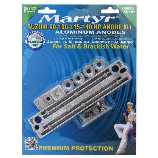 Martyr Suzuki Anode Kits - Mg Suzuki Anode Kit 90-140 HP | SZ90140KITM