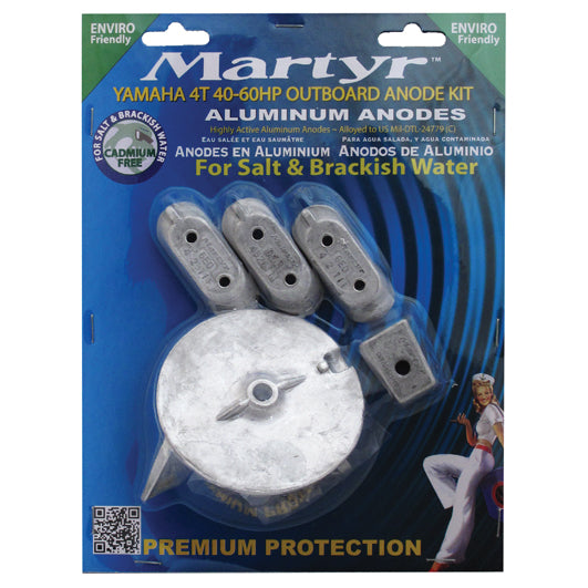 Martyr Yamaha Anode Kits - Al Yamaha 40-60 HP Kit | Y4060KITA