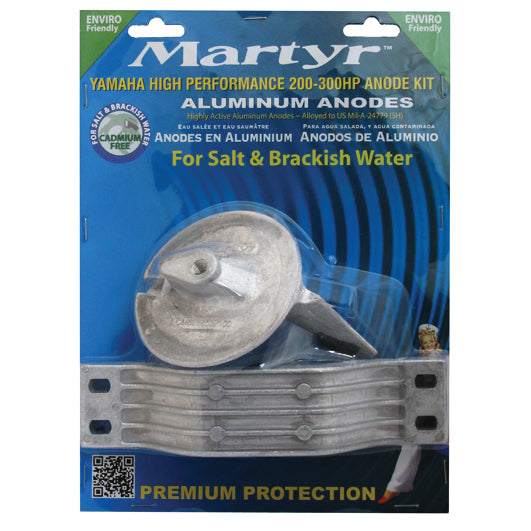 Martyr Yamaha Anode Kits - Mg Yamaha 200-300HP Perf Kit | YHP200300KITM