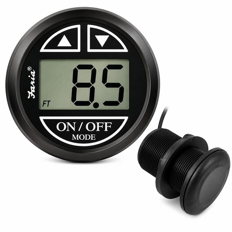Faria Digital Depth Sounder - Chesapeake Black In-Hull (FAR 13751)