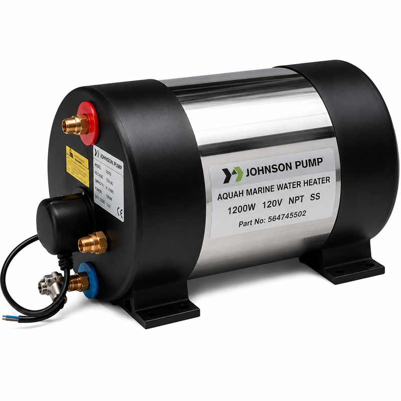 Johnson Pump - Aquah Marine Water Heater 1200W 120V NPT SS - 564745502