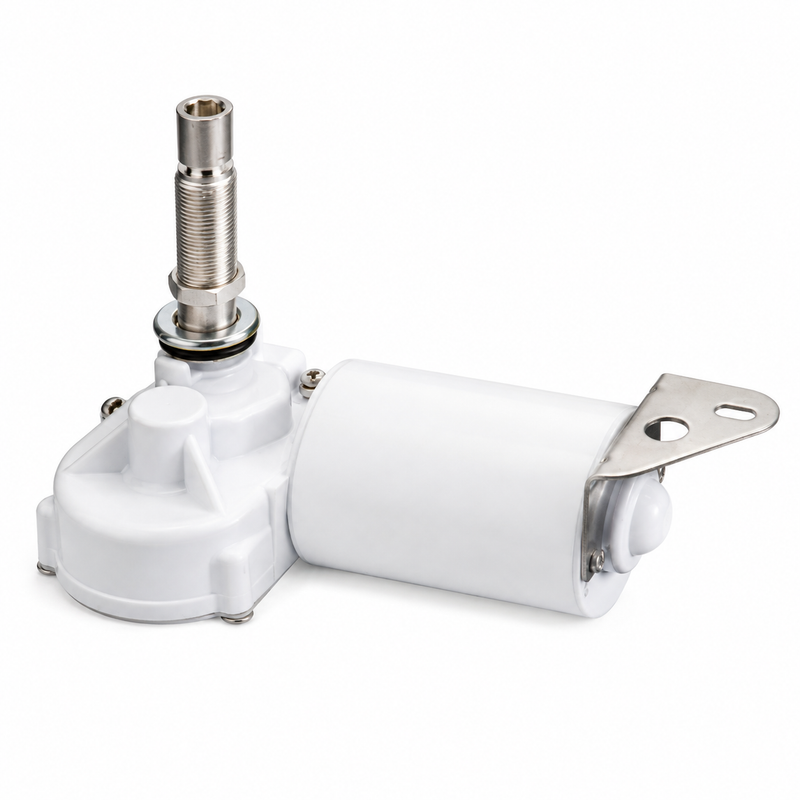 Sea-Dog MRV 12V Wiper Motor, Two-Speed – White | Interior Mount | SKU 354-412118W3