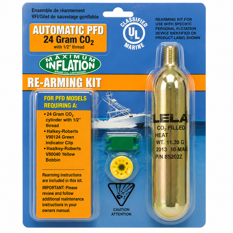 Leland V9000085202Z Inflatable PFD Rearming Kit for V90000 Series, Automatic, 33-Gram