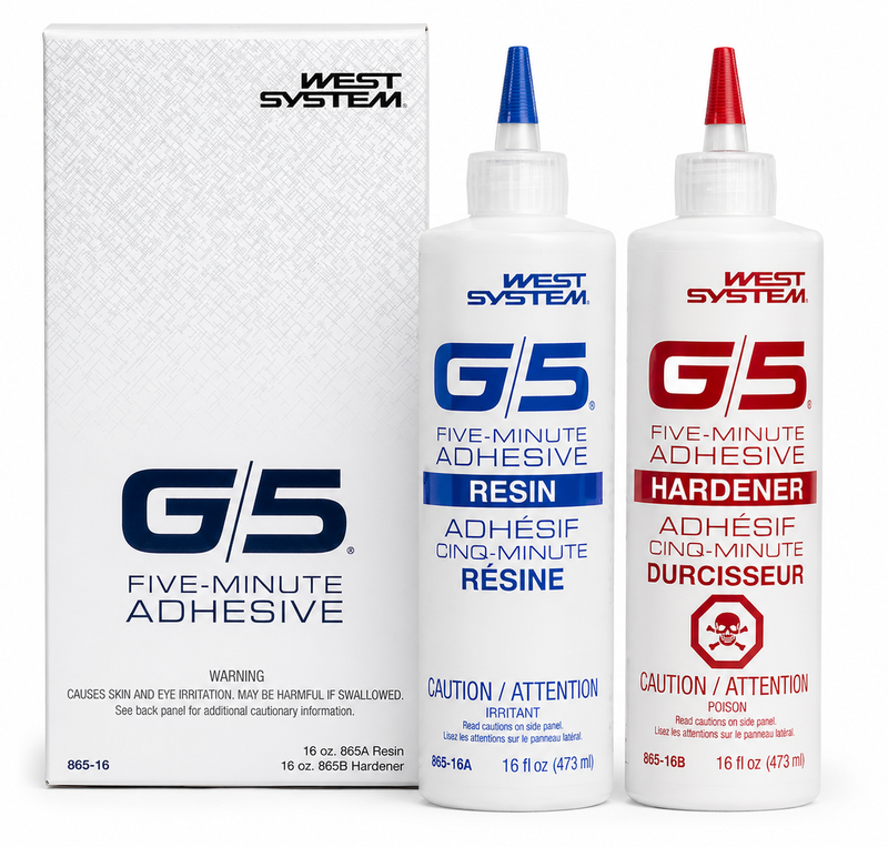 West System G/5 Five-Minute Adhesive 2-Part Pint 655-C86516