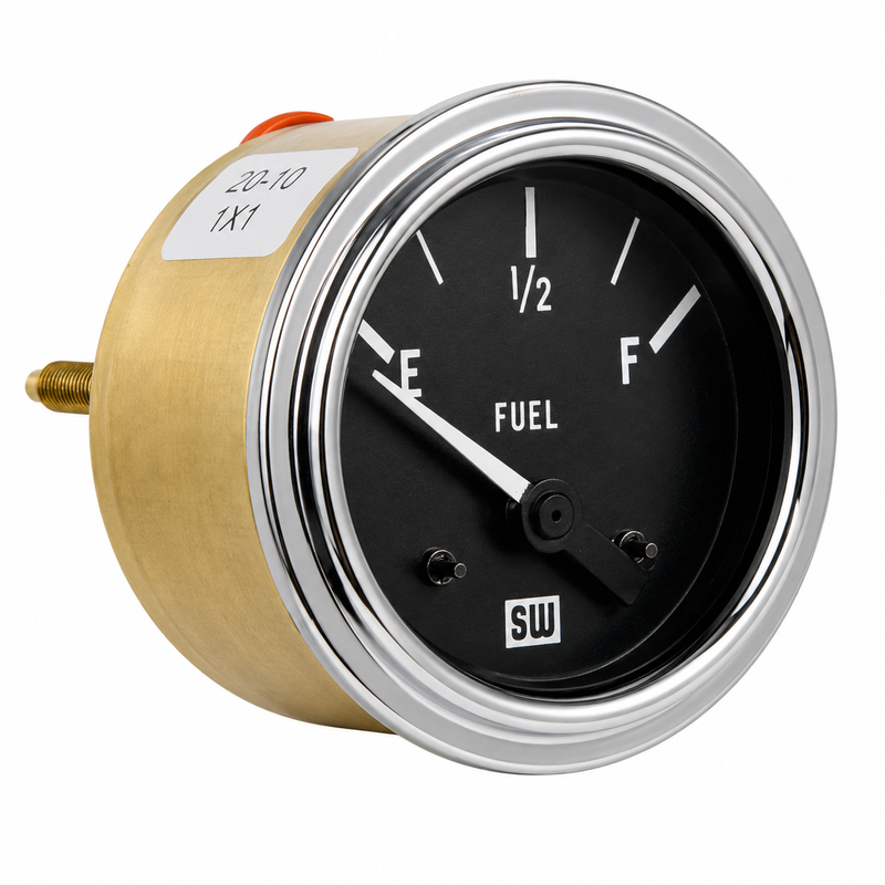 Stewart Warner Deluxe Marine Fuel Level Gauge 2-1/16" - 82111