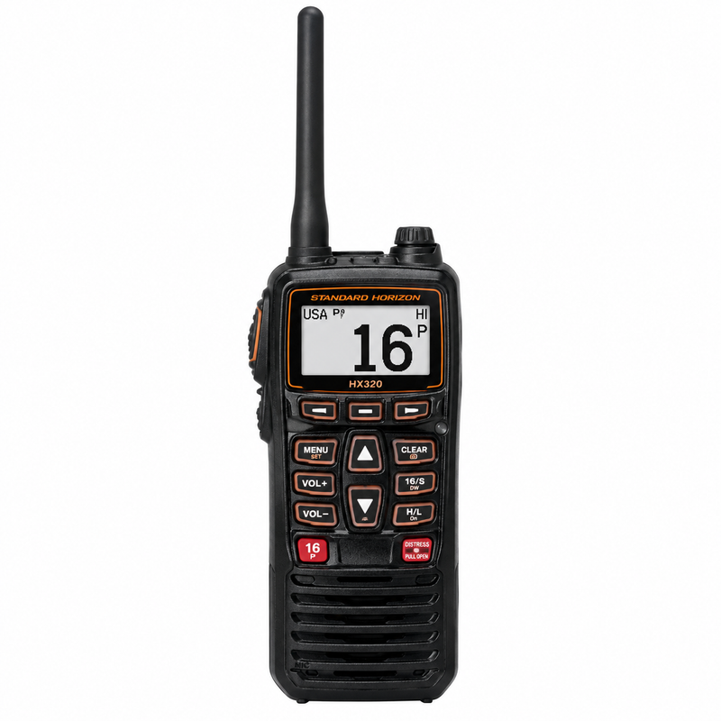 Standard Horizon HX320 Floating Handheld VHF Radio | 6W, Bluetooth, USB-C