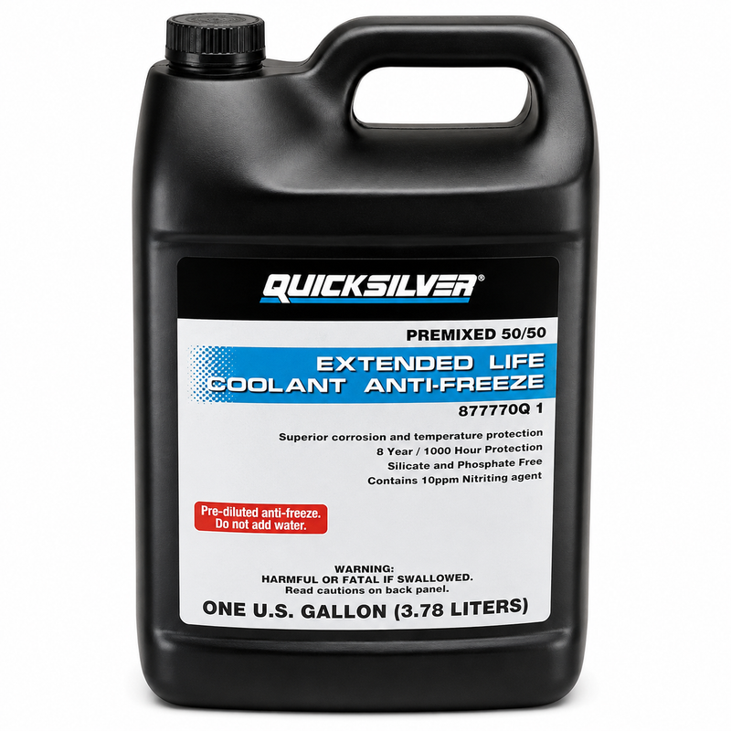 Mercury Quicksilver Extended Life Coolant/Antifreeze 877770K1 | 1 Gallon Concentrate