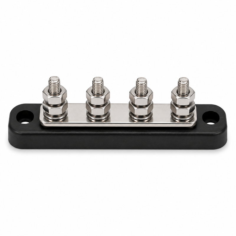 Sierra FS46690 Mini Bus Bar — 100A, 4-Stud