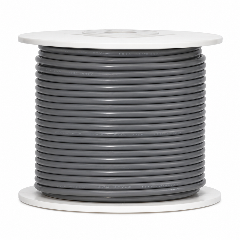 Ancor 156610 Marine Grade™ Tinned Copper Round Bilge Pump Cable, Black/Brown/Red Conductors, 16/3 AWG, 100', Grey