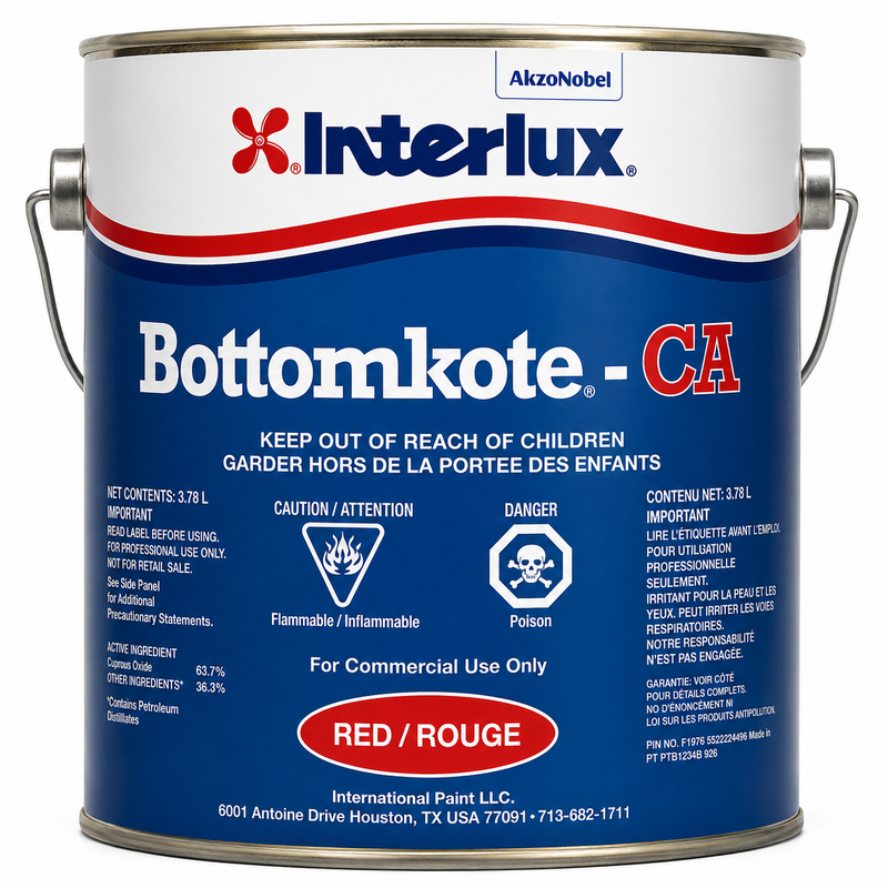 Interlux YBM012CA Bottomkote - CA, Gal., Red