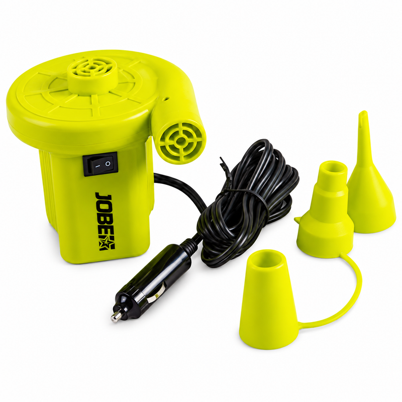 Jobe 12V Air Pump with 3 Nozzles — Inflates & Deflates