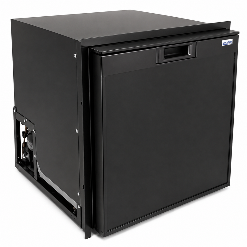 Norcold DC751BB DC Compressor Refrigerator with Freezer – 2.7 Cu Ft, Black