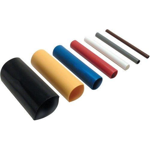Illustrative FTZ dual-wall heat-shrink range. One selected 48-inch length is supplied; photograph does not show the exact selected diameter, color or length.