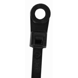 FTZ Cable Ties-mount Head - (100)5.9inMNT Cable UV BLK.40LB | 93420