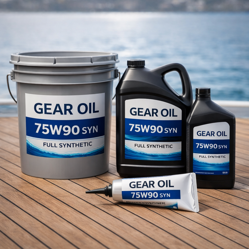 Synthetic 75W90 Gear Oil - Marine Transmission & Lower Unit Oil