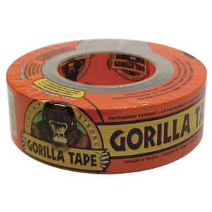 Gorilla Gorilla Tape - Gor Tape-blk Handy Roll 1"X30' | 6101002