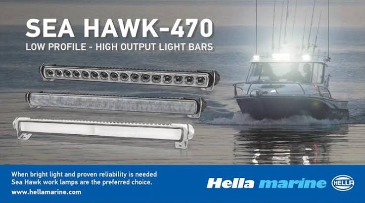 Hella Seahawk 470 LED Light Bar — Wide Spread Diffused Lens, 20.86" (958130511)