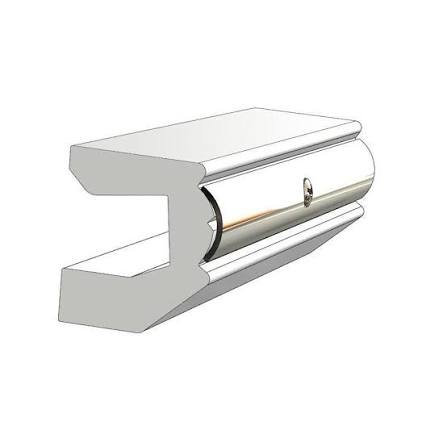 TACO Rigid Vinyl Rub Rail – White, 20 ft., Large Profile (V219647WHA20D)