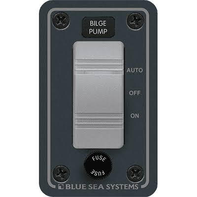 Blue Sea Systems Waterproof DC Bilge Switch Panel Black - BSS-8263