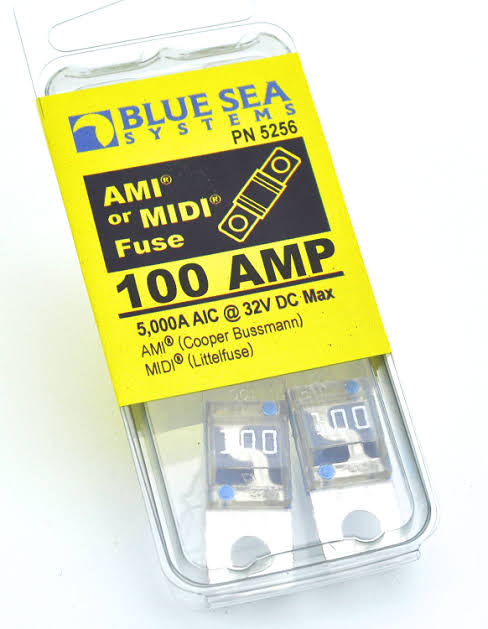 Blue Sea Systems 100A MIDI Fuse – 2 Pack (BSS-5256)