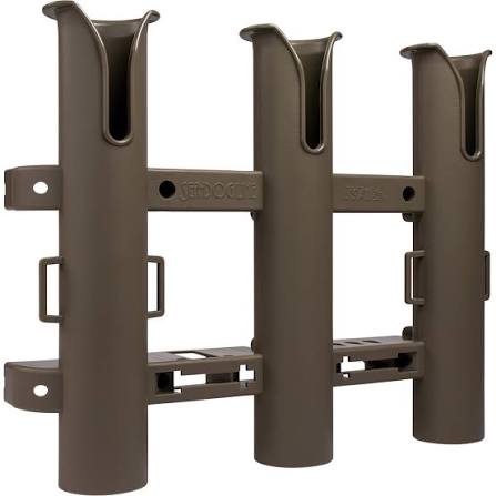 SeaDog 3250341 Triple Threat™ Three Pole Rod Holder, Flat Dark Earth