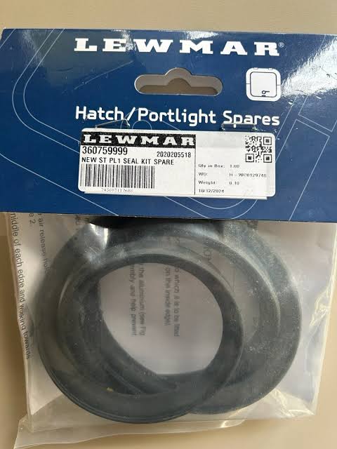 Lewmar 360759999 New Standard Portlight Seal | Size 1 Replacement