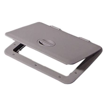 Tempress 44333 Access Hatch with Cam Latch, 11" x 15", Dark Grey