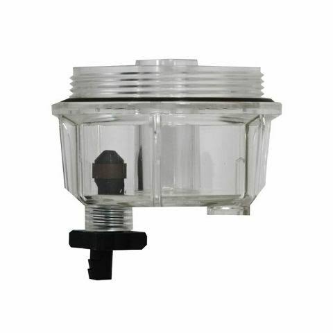 Sierra 18-99201 Clear Replacement Bowl – Racor-Style Spin-On Fuel/Water Separator