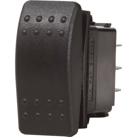 Blue Sea Systems Contura2 DPST Off-(On) Momentary Switch – BSS-7935