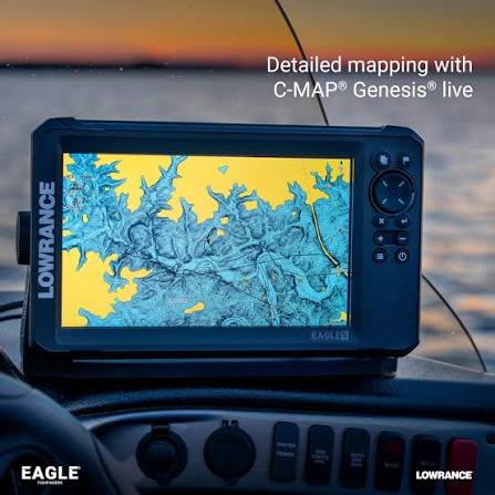 Lowrance Eagle 7 Fish Finder with TripleShot HD Transducer & C-MAP DISCOVER Charts (00016228001)