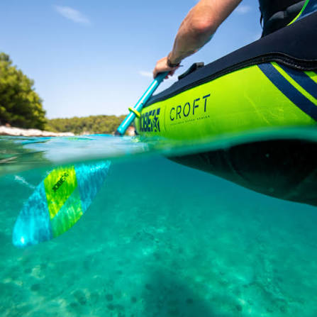 Jobe Croft Kayak Paddle, 4-Piece Aluminum Shaft with Nylon Blades