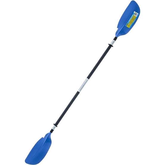 Seachoice 8 Ft. Curved-Blade Kayak Paddle, 2-Piece 1-1/8 in. Diameter Anodized Aluminum Shaft, 17 in. X 7-3/8 in. Blades