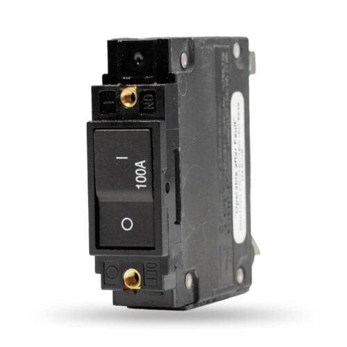 Blue Sea Systems Rocker Circuit Breaker Single Pole 100A Black – BSS-7549
