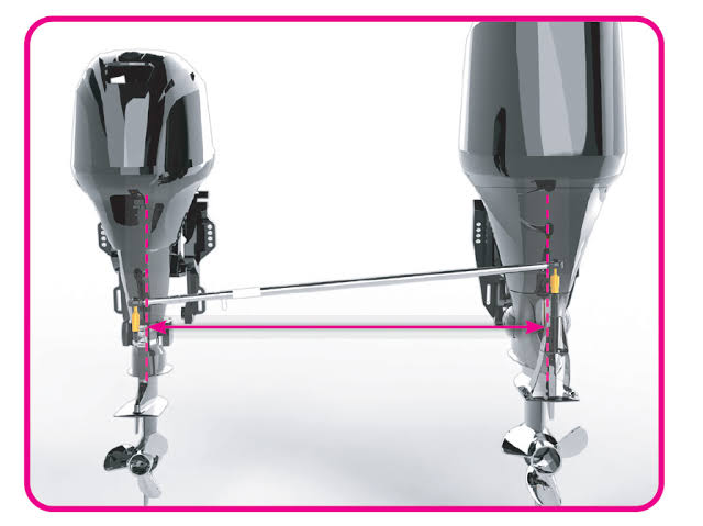 EZ Steer EZUKIT710005 Universal Auxiliary Outboard Steering System - 39-46" C-C, 7" Offset