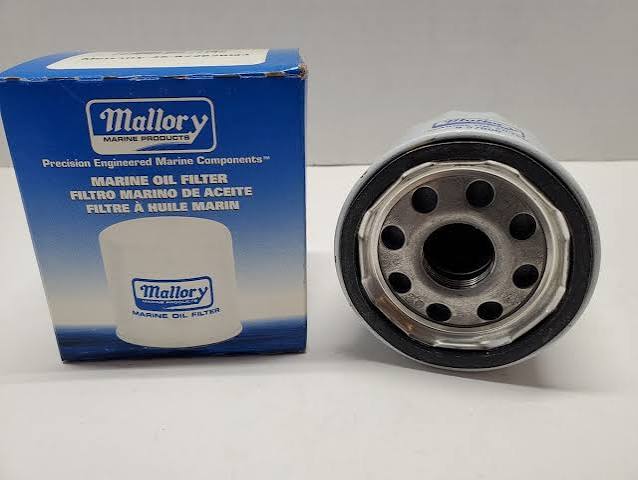 Mallory 9-57825 Marine Oil Filter – GM MerCruiser, Crusader & OMC