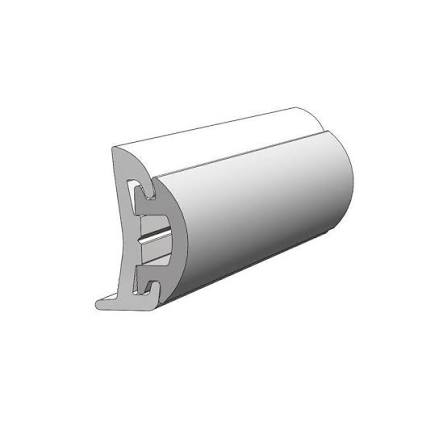 TACO Flexible Vinyl Rub Rail Insert – 50 ft., Black (V124144BKA501)