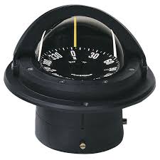 Ritchie Navigation F-82 Voyager Flush-Mount Compass | 3" PowerDamp Flat Card | NiteVu Lighting, Black