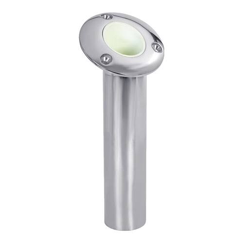 Sea-Dog Flush Mount Rod Holder with Cap – 316 Stainless, 30°