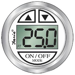 Faria Digital Depth Sounder - Chesapeake White S/S In-Hull (FAR 13851)